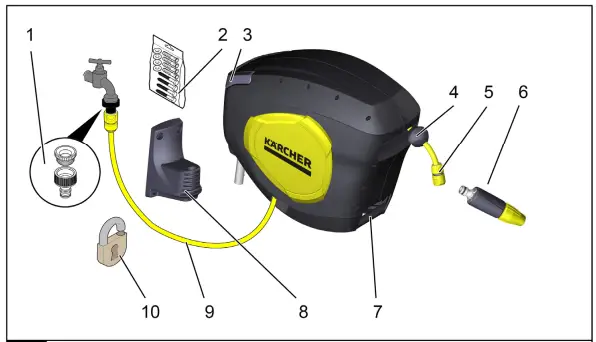 KARCHER CR 5.220 Automatic Hose Reel-FIG2