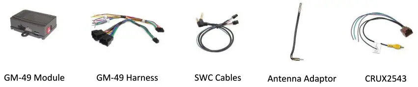 CRUX SWRGM 49 Radio Replacement with SWC Retention parts included