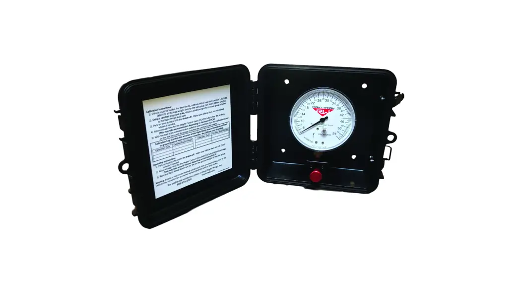 Right Weigh 310-pp Series Exterior Analog Onboard Load Scale Instruction Manual