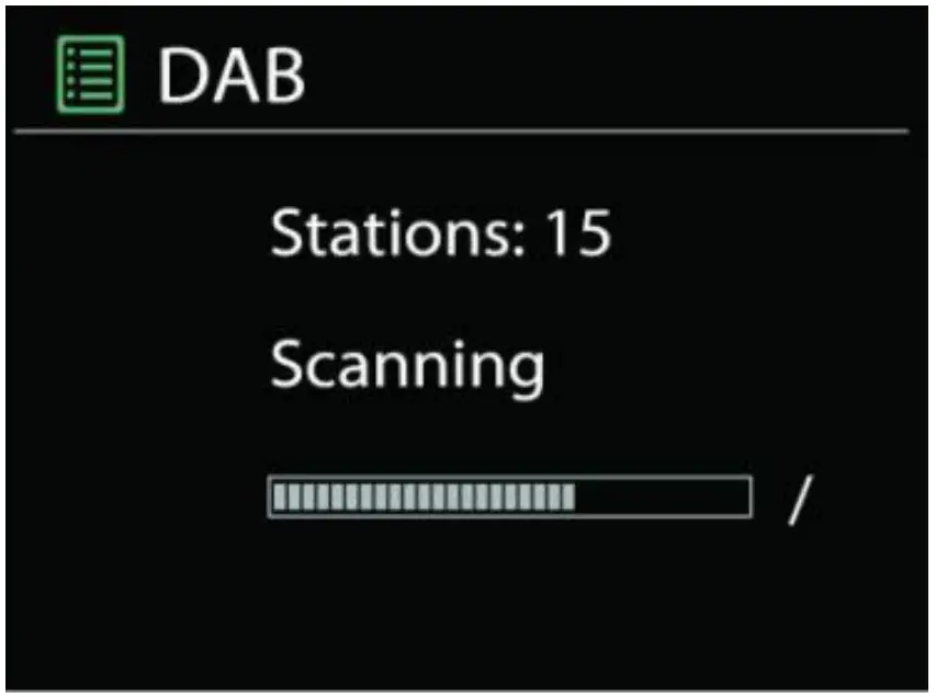 Scanning for stations
