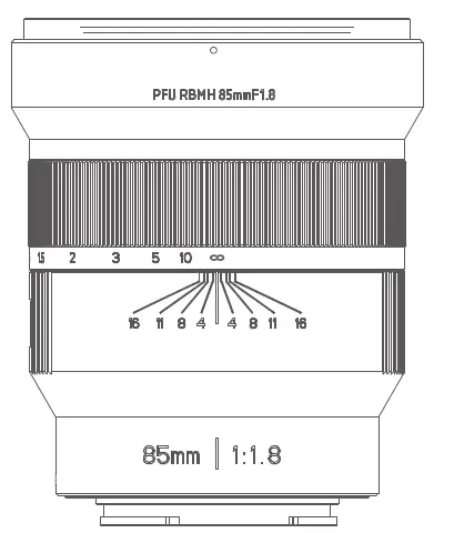 VILTROX PFU RBMH 85mm F1.8 Full-Frame Manual Focus Prime Lens product