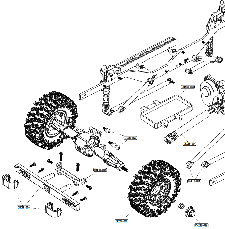 hobbyTech CRX18 RTR Rock Crawler - 3