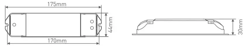AMERICAN LIGHTING DMX512 Wireless Transceiver Instruction Manual - Product Size