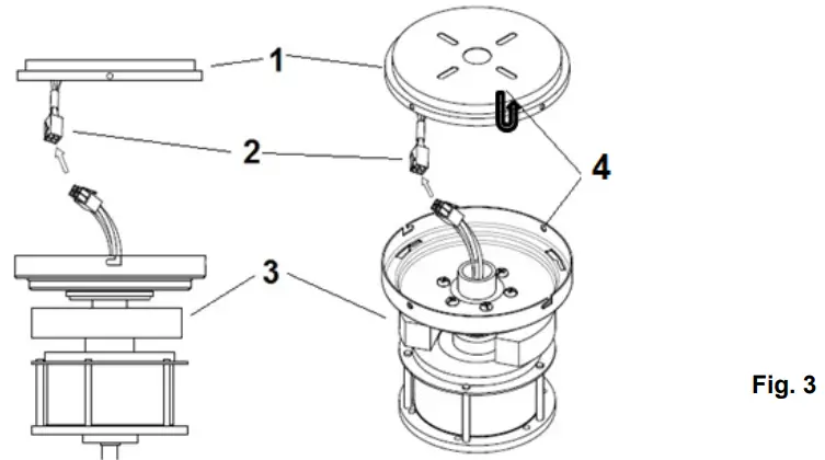 HANGING THE FAN MOTOR ASSEMBLY