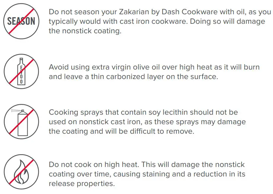 DASH K50899 Nonstick Cast Iron Skillet User Manual - ABOUT NONSTICK CAST IRON