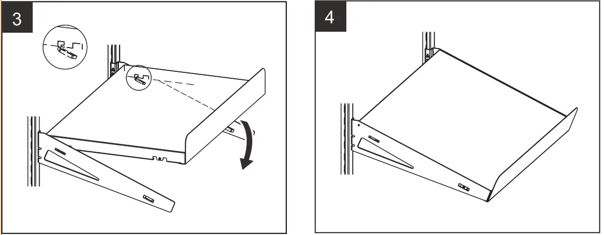 Origin 21 MT2SSK-16-W Angled Metal Shelf Kit - fig 6