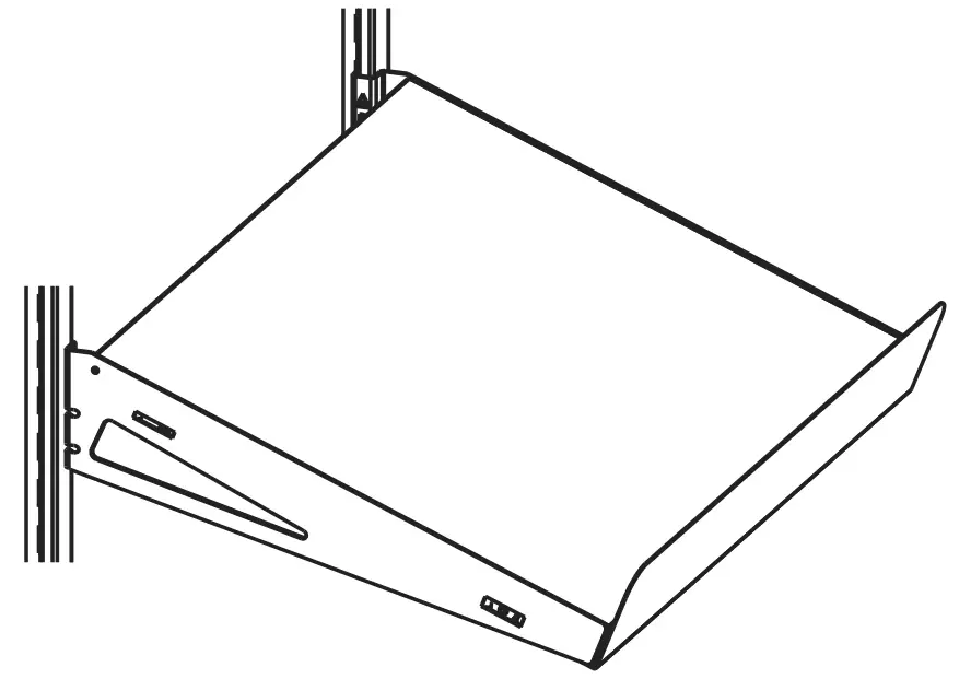 Origin 21 MT2SSK-16-W Angled Metal Shelf Kit