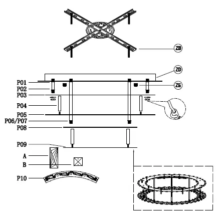 ELEGANT 3503F26L2BK Monroe Crystal Black LED 26 Flush Lighting-01