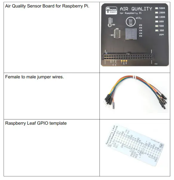 MONK MAKES Air Quality Kit for Raspberry Pi - FIG 1