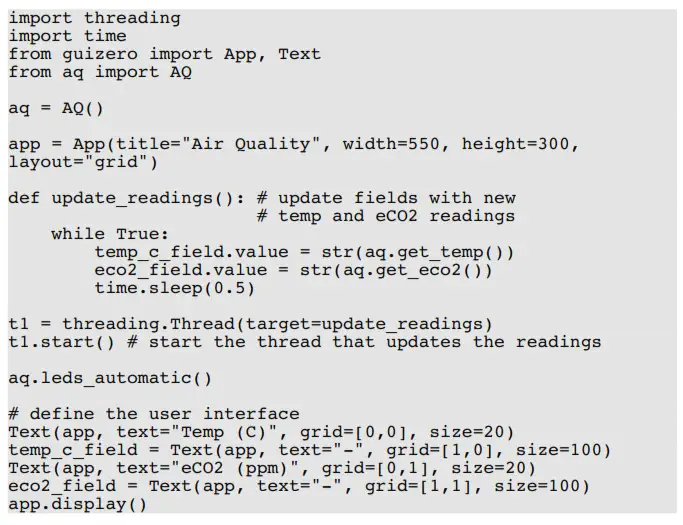 MONK MAKES Air Quality Kit for Raspberry Pi - FIG15