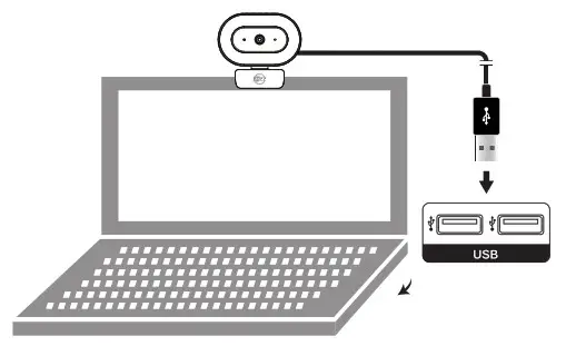 MEE audio CAM-202L 1080p Live Webcam with LED Ring Light - Connect your camera