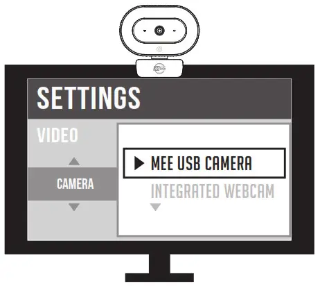 MEE audio CAM-202L 1080p Live Webcam with LED Ring Light - Setup 1