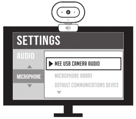 MEE audio CAM-202L 1080p Live Webcam with LED Ring Light - Setup 2