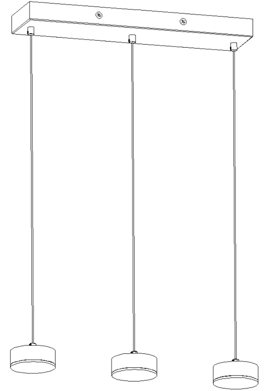 ZEVNI A04651 19 Inch Island Light - Fig.