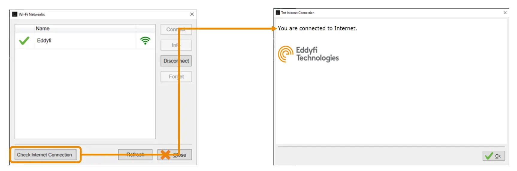 Checking The Internet Connection