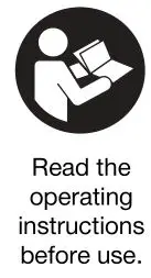 HILTI PRA 20 Laser Receiver - Obligation signs