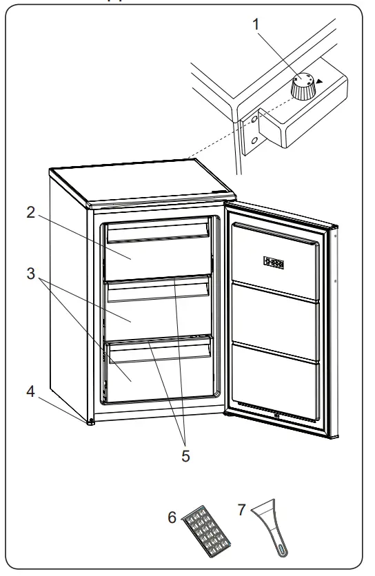 Romo RUF103W Drawer Freezer - Fig 2