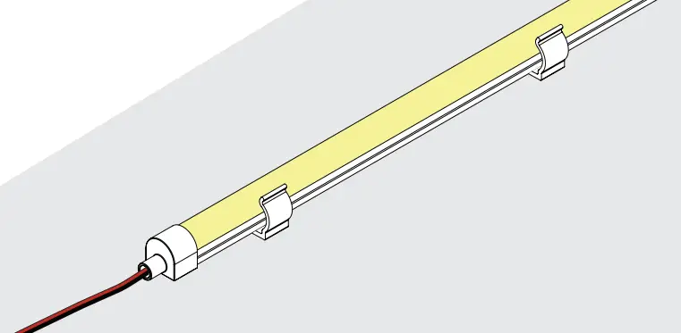 LUMENTruss 180 Flex Neon Sleeves Luminaire - Straight installation