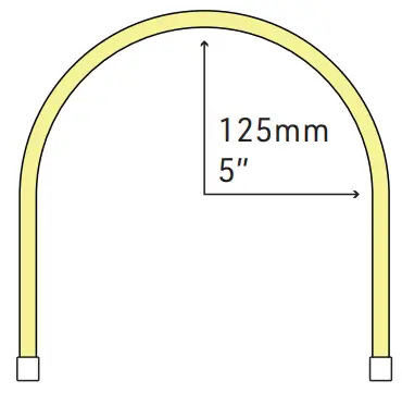 LUMENTruss 180 Flex Neon Sleeves Luminaire - bend radius