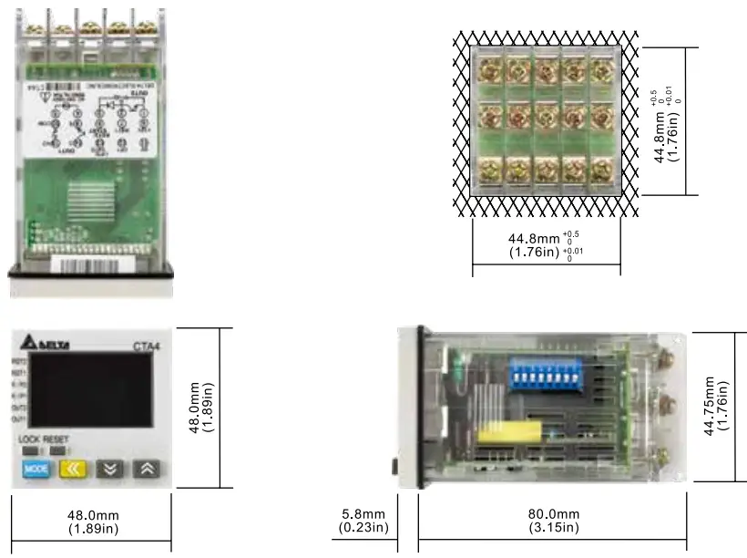 DELTA-CTA-Series-Timer-or-Counter-and-Tachometer-fig-2