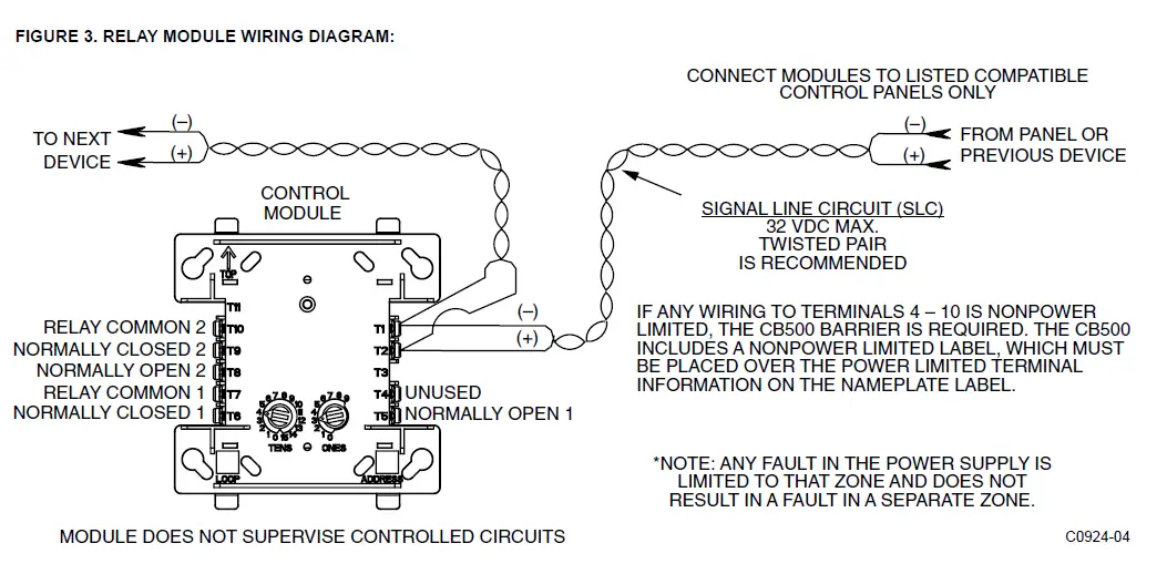 Mircom MIX-M500RAPA Relay Control Module 2
