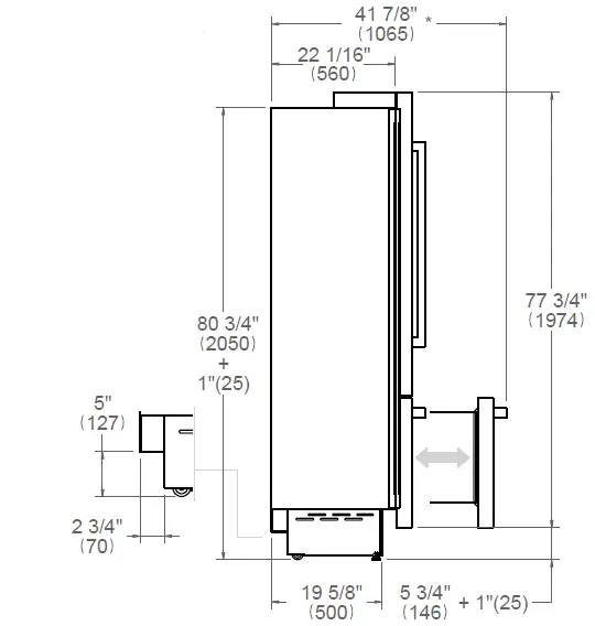 BERTAZZONI-REF30BMBIXRT-30-Inch-Stainless-Steel-Right-Hinge-Built-In-Bottom-Mount-Refrigerator-fig-1