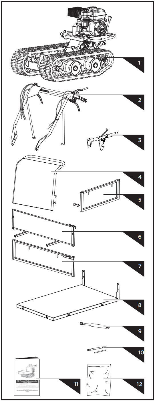 Crytec D30MB Mini Tracked Dumper - CONTENTS SUPPLIED