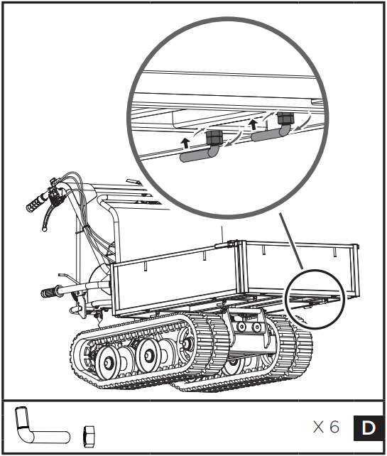 Crytec D30MB Mini Tracked Dumper - Extendable Left