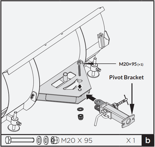 Crytec D30MB Mini Tracked Dumper - Pivot Bracket
