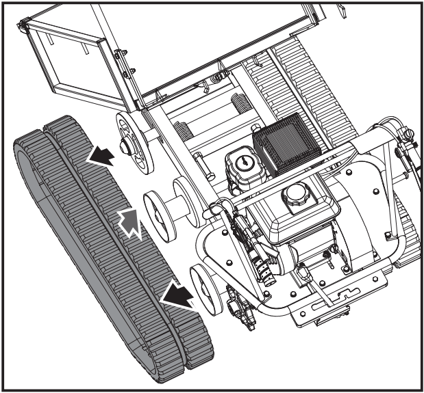 Crytec D30MB Mini Tracked Dumper - track