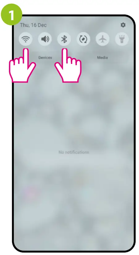 Installation of the IR remote control in the APP