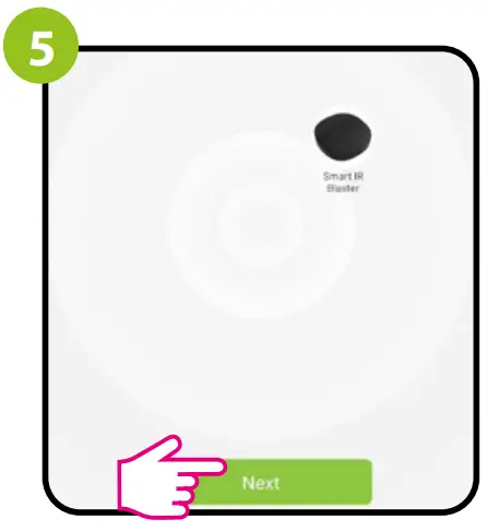 Installation of the IR remote control in the APP