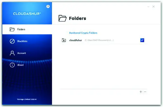 iStorage CloudAshur Hardware Encrypted Security Medulla - Monitored Crypto Folders