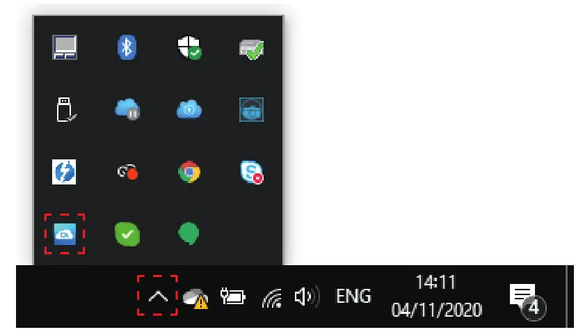 iStorage CloudAshur Hardware Encrypted Security Medulla - macOS - menu