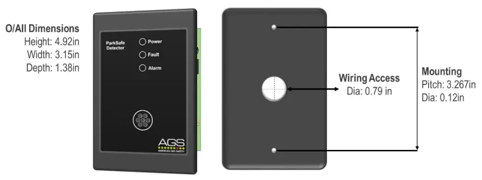 AGS Parksafe Detector - front cover