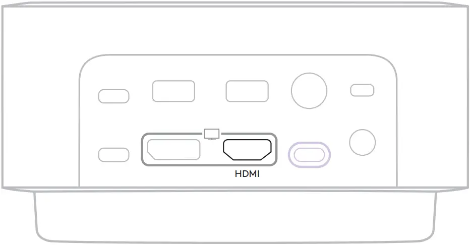 logitech Logi Dock - CONNECTING A HDMI DEVICE