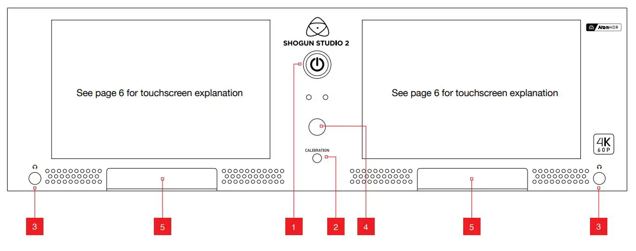 ATOMOS Shogun Studio 2 User Guide - Physical features