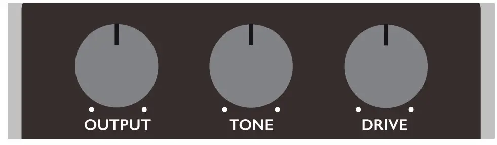 ORIGIN EFFECTS MAGMA57 AMP VIBRATO & DEIVE- Main controls