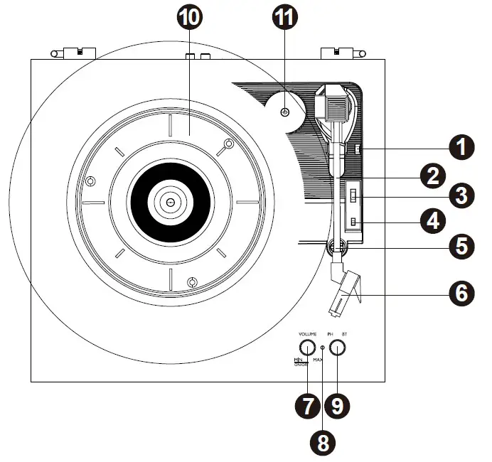FENTON RP165 Series Record Player Wooden - OVERVIEW