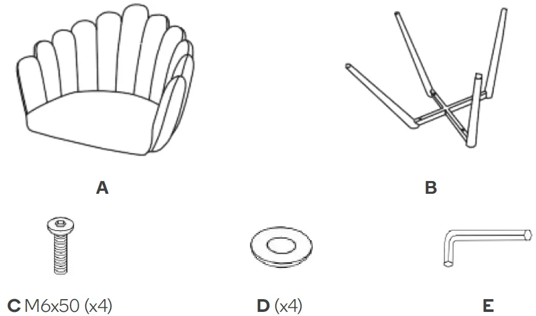 SHANGRI-LA SLPUCONACBA Pucon Dining Chairs component