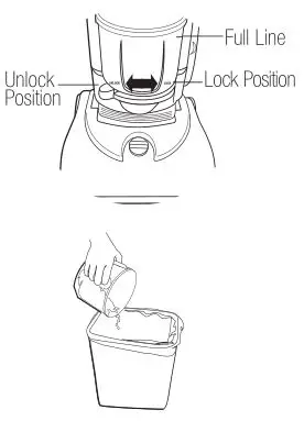 Bissell 3575, 3593, 6590, 8975 Series Cleanview Bagless - Empty Dirt Container