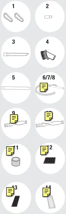 Bissell 3575, 3593, 6590, 8975 Series Cleanview Bagless - Replacement Parts