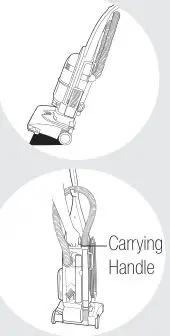 Bissell 3575, 3593, 6590, 8975 Series Cleanview Bagless - Transporting Cleaner