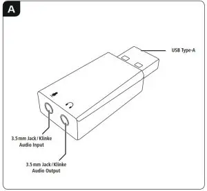 hama 00133484 USB Sound Card -A