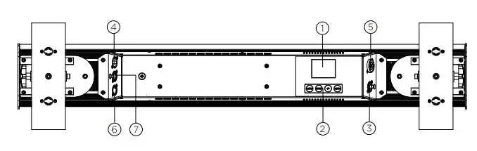 Strand 12 - 12 X 30 Watt RGBA+Lime 12-Cell Linear LED Bar - CONTROL PANEL