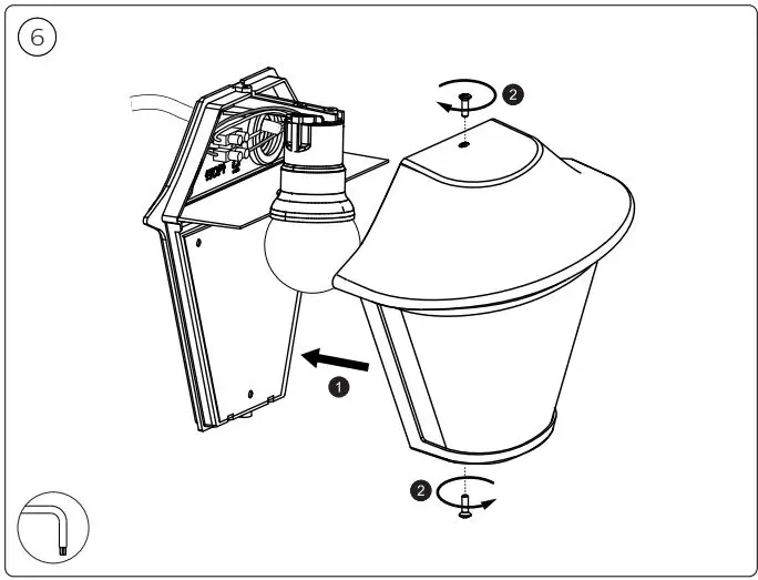 PHILIPS 1738930PN Outdoor Wall Light LED User Manual - Installation 6