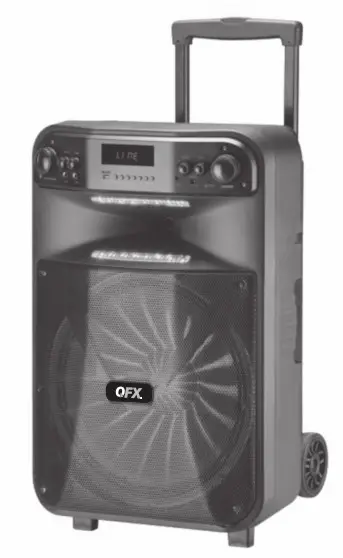 QFX PBX-115 Portable Battery Speaker