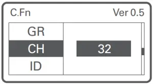Channel (CH) Setting