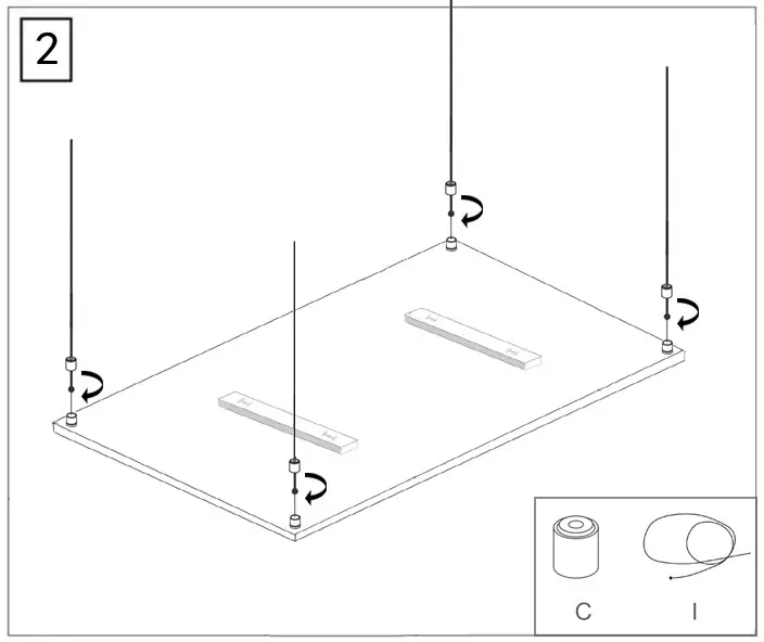ecostrad Opus Infrared Heating Panel - Suspended Method 4