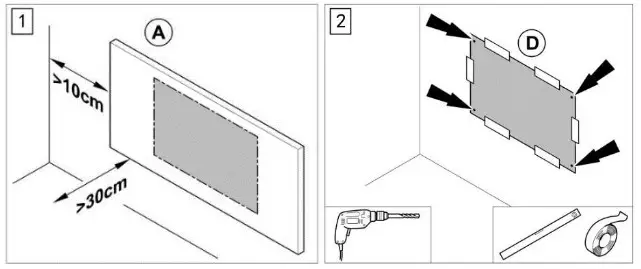ecostrad Opus Infrared Heating Panel - Wall Mounting Instructions 1